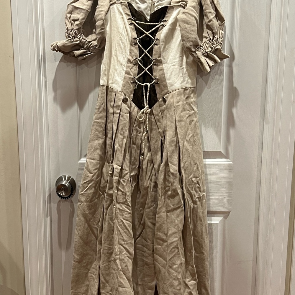 Landhaus Tan and Black  peasant dress.